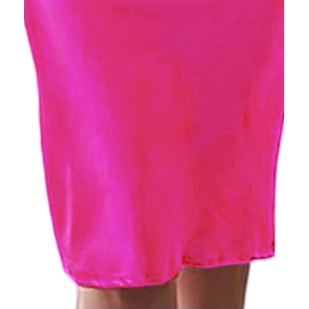 **Never Worn**Spaghetti Strap BARBIECORE Satin Midi Cocktail Dress-Rose | Small - Picture 5 of 11